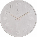 Horloge - NEXTIME - 3096WI - Blanc - Bois - 35 cm - 400 g valge