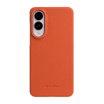 Melkco 100% Ehtne Nahast &Uuml;&uuml;mbris Samsung Galaxy S25 Edge Ultra Plus'ile Luksuslik Kate K&auml;sit&ouml;&ouml;na Valmistatud Ehtne Veisenahast Telefonikotid S25 Ultra For S25 Plus oranž
