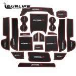 For Haval F7 F7X -2022 2023 Interior Non-Slip Mat Door Groove Pad rubber gate slot cup cushion decoration Car punane