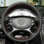 Punutud Roolikate Mercedes Benz E-klass W211 CLK-klass C209 A209 C219 W463 SL-klass R230 Autole Roolikate Nahk red line