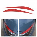 Red Carbon Fiber Front Headlight Eyebrow Trim Cover For BMW 8 series G15 19-22