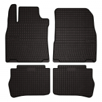 Dywaniki samochodowe gumowe do: Nissan Tiida C11 hatchback, sedan (2004-2012) - czarne, dopasowane