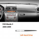 Carbon Fiber Car Center Console trument Panel Trim Strips Interior Decoration Sticker For Mazda 3 2004-2009 Auto Accessories Right Hand Drive