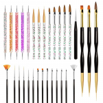 MelodySusie 31 tk K&uuml;&uuml;nekunsti pintslid K&uuml;&uuml;nekunsti t&ouml;&ouml;riistade komplekt, K&uuml;&uuml;nte t&auml;ppimispulgad Triibutamise k&uuml;&uuml;nekunsti pintslid Joonistuspintslid K&uuml;&uuml;nejoonistuspliiats K&uuml;&uuml;nekujunduseks mitmev&auml;rviline