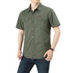 Suvised meeste puuvillased s&auml;rgid Suures suuruses T&ouml;&ouml;riistad L&uuml;hikeste varrukatega polos&auml;rk T-s&auml;rk Business Casual Lahti hingav, imab higi XL