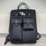 Vabaajaline nahast tekstuuriga t&ouml;&ouml;le k&auml;imiseks k&auml;ekott crossbody meeste ja naiste rinnakott moodne seljakott koolikott trendikas 28x12x37cm must