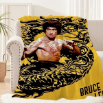 Kung fu B-Bruce L-Lee Tekk Palus Uinak Diivanivaip Elutuppa Soe Kontor Magamistuba S&uuml;nnip&auml;ev Kodu Reisimine Laste Kingitused 30x40in brown
