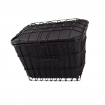 Bicycle Basket with Inner Pocket, Accessories, Portable Storage Basket, Easy to S with Lid Front