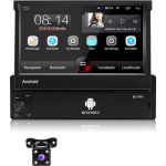 Autoradio 1 Din - Podofo - GPS Android - &Eacute;cran Tactile 7'' - Bluetooth - WiFi - Cam&eacute;ra de Recul