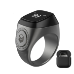 Nutikas Tasbih Loendur Moslemitele Zikr S&otilde;rmus Bluetooth Elektrooniline Digitaalne Tasbeeh 5 Palveaja Vibratsiooniga Meeldetuletus APP Toetus must