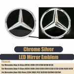 Autokleeps Uus 2025 Mercedes Benzi jaoks Lame Must Tagumine Pagasiruum Embleem Logo M&auml;rk Eesmise Grilli Peegel L&auml;ikiv Uusim 3D Embleem Minu jaoks