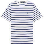 Polo Ralph Lauren triibuline &uuml;mmarguse kaelusega l&uuml;hikeste varrukatega T-s&auml;rk Meeste Topp Valge 710934662016 XL