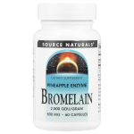 Source Naturals, Bromelaiin, 500 mg, 60 kapslit