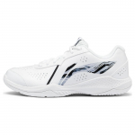 Li Ning Thunder LITE Synthetic Leather Slip Resistant Abrasion Resistant Low top Badminton Shoes Unisex White AYTS020-7 38