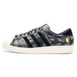 Superstar A Bathing Ape x Undeafeated x Superstar Adidas Originals 80s 'Black Camo' S74774 42⅔