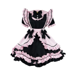 3 tk magus teenijat&uuml;druku kost&uuml;&uuml;m naistele anime teenijat&uuml;druku kost&uuml;&uuml;m peokost&uuml;&uuml;m Cosplay kost&uuml;&uuml;m teenijat&uuml;druku kleit peakatte ja p&otilde;llega 5XL roosa