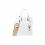 Michael Kors MK Gigi Logo Reguleeritava &Otilde;larihmaga Nahast ja Kunstnahast &Otilde;la Crossbody K&auml;ekott Naiste k&auml;ekotid Valge 32R4G3GC4L-085 Basic Set (Bag+Dust Bag)