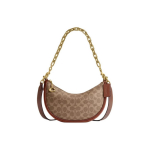 Coach Mira 24 &Uuml;lemise t&otilde;mblukuga Crossbody K&auml;ekott Naiste k&auml;ekotid Pruun Kollane CM582-B4XHG Basic Set (Bag+Dust Bag)