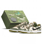 Nike Dunk nahast kulumiskindlad kulumiskindlad madalad rulaketsid meestele roheline beež must DV0833-105(TeamA-S-BOX) 42.5