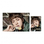 BTS JIN Postkaart VER.3 (TE EI K&Auml;I KUNAGI &Uuml;KSI) 3D-foto Lentikulaarne (BangTan Boys) ,Ametlik, Originaal, Autentne, KPOP