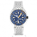 Doxa SUB 300 Beta Caribbean Roostevabast terasest Sinise sihverplaadiga Automaatne sukeldumiskell 830.10.201.10 300M Meeste kell Lisarihmaga sinine
