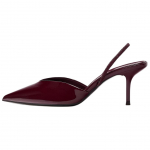 ZARA Lakknahast Terava Otsaga Slingback K&otilde;rge Kontsaga Kingad Veinipunane Naiste 1223551038 36