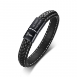 T&Uuml;&Uuml;P 1 DIABEET Meditsiiniline Alert K&auml;ev&otilde;ru H&auml;daolukorra Meeldetuletus Ehted Must Ehtne Nahk 19cm length