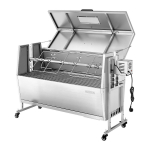 P&ouml;&ouml;rdgrill, 38W BBQ v&auml;ligrilli sealiha ja lamba p&ouml;&ouml;rdvarras, s&ouml;ep&ouml;&ouml;rdvarras 60 kg kandev&otilde;imega, rattad ja 4-tasandiline k&otilde;rgus, roostevaba teras