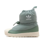 Adidas Originals SUPERSTAR 360 Boots High top Skateboard Shoes Silver Green Children Aged 3 7 Years Old IG5078 30 gray