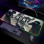 H-Hunt-Showdown M&auml;nguri Hiirematt M&auml;nguri RGB Lauamatt Klaviatuurimatt M&auml;nguri S&uuml;learvutid LED Hiirematt Lauakaitse Anime Hiiremattid RGB600x300x3mm gray