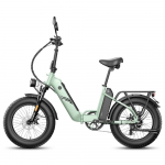 Fafrees FF20 Polar Elektriline Jalgratas 500W Mootor 20 Rehv T&auml;iskasvanute Elektrijalgratas Tippkiirus 45km/h 48V 24AH Kahekordsed KettaPidurid 7 K&auml;iku Maksimaalne Koormus 150Kg Mechanical Brake roheline