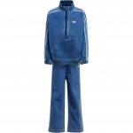 Adidas Originals Vabaaja Spordir&otilde;ivad Denimmaterjalist Komplekt Keskmine Sinine Lastele Vanuses 3-7 Aastat JC7871 116