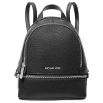 Michael Kors MK Rhea Disain T&otilde;mblukuga Sulgemine Nahast Minir&auml;nnakott Naiste seljakott Must 35T5SRAB0L-BLACK Basic Set (Bag+Dust Bag)