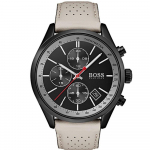 Hugo Boss 1513562 Grand Prix Must Ioonkattega Kronograaf Meeste K&auml;ekell 44 mm pruun