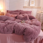 Paabulinnu sametist talvine pl&uuml;&uuml;sist 4-osaline komplekt: Pilveminki ja korallsametist tekikott 1,8 m voodilinaga. 1.2m Bed (150*200cm Duvet Cover, 180*230cm Sheet) gray