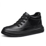 Meeste nahast tossud K&otilde;rgendusega kingad Must K&otilde;rgust suurendavad kingad Mehed 6CM 8CM Valge Vabaajajalatsid Lift Vabaajajalatsid Masculino K&otilde;rgem 44 red