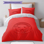 FC Midtjylland Voodipesu Tekikomplekt Tekikott Padjap&uuml;&uuml;r Kodukaunistus S&uuml;nnip&auml;evakingitus (1 * tekikott + 2 * padjap&uuml;&uuml;ri, ilma s&uuml;damikuta) 135x200cm