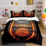Arsenal Logo Voodipesukomplekt Voodipesu Tekikottide Komplekt Tekikott Padjap&uuml;&uuml;rid Kodu Dekoor (1 * Tekikott 2 * Padjap&uuml;&uuml;ri, ilma tekita) 135x200cm