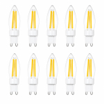 10 TK G9 LED-pirni 2W 3W H&otilde;&otilde;gniidiga Klaaslamp AC220V Soe Valge Energias&auml;&auml;stlik Halogeenpirni Asendus L&uuml;htri jaoks 10PCS 2W LED