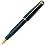 Sailor Fountain Teal Keskmise peenusega pliiats, Leclerc, Roheline, (MF), 11-0333-360 black