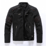 Nahkjakk Biker Riding Suit Flight Suit Meeste vabaaja nahktagi L