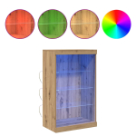LED-kummut Artisan tamm 60,5 x 37 x 100 cm Puitlaastplaat