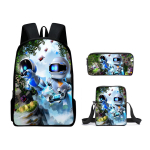 Astrobot Koomiksitr&uuml;kiga Seljakott Kerge &Otilde;pilase Koolikott Arvutikott Kolmeosaline Komplekt 17inch school bag