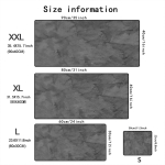 Hall seeria Hiirematt Suur Arvuti Kontorim&auml;ngude Lauamatid XXL Kummist libisemisvastased M&auml;nguklaviatuuri Hiirematid Pikad Lauamatid 50cmx100cm(19.6x39.4inch)