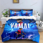 Hispaania Jalgpall Kenoosoosne T&auml;ht L-Lamine Y-Yamal Voodipesukomplektid Vooditarvete Komplekt Tekikott Voodikatte Komplekt Voodipesu Komplekt Kingitus 135x200cm blue
