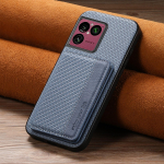 Kott Sony Xperia 1 VIII jaoks PU Nahast Klapp-rahakott Kaardihoidjaga Kate Sony Xperia1 VIII jaoks Magnetiline P&otilde;rutuskindel Jalg Telefonikott Sony Xperia 1 VIII sinine