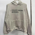 Suur kulunud dressipluus julge kirjatr&uuml;kiga High Street stiilis puuvillaseguga talvine dressipluus meestele M Short Wide Fit gray
