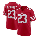 San Francisco 49ers NFL Jalgpallis&auml;rk McCaffrey 23 Bosa 97 Tikitud Meeste Meeskonna Spordir&otilde;ivad Red 23