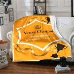 Veuve Clicquot' teemaline tekk, soe ja hubane diivani, sohva, voodi tekk, kodu kaunistus 150cm x 200cm