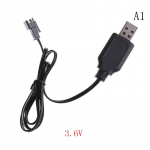 Alalisvoolu 3,6 V-7,2 V Rc aku USB-laadija adapter kaugjuhtimispuldiga autole 3.6V